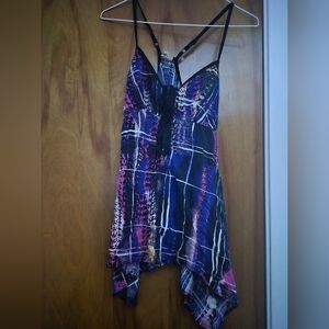 Hang Ten XS Multicolored Asymmetrical Top